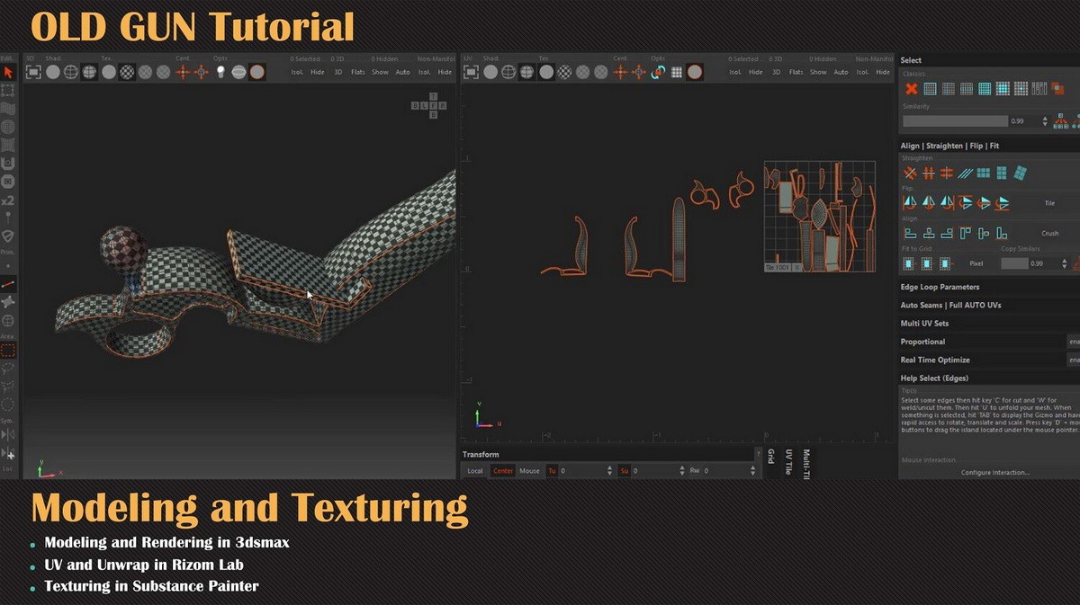 [更新][国语-MILAD_KAMBARI经典]3dsmax2019古董枪案例全流程