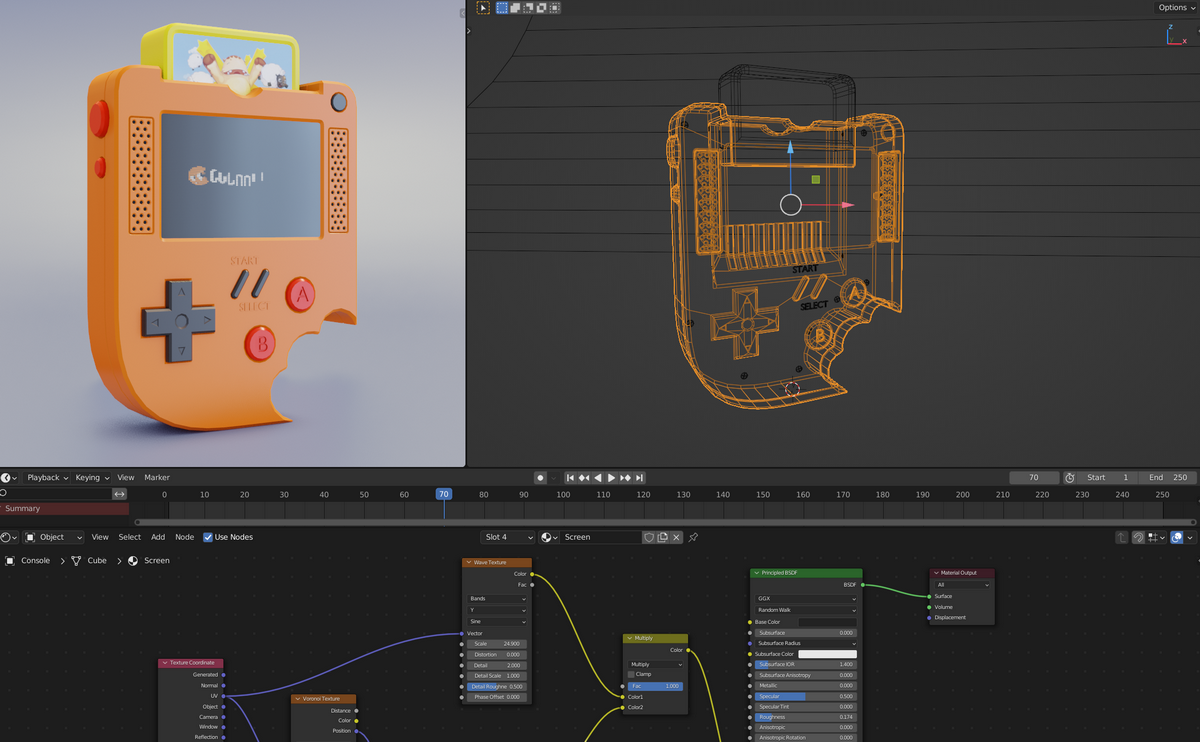 [国语]blender初学者实例教程: 游戏机