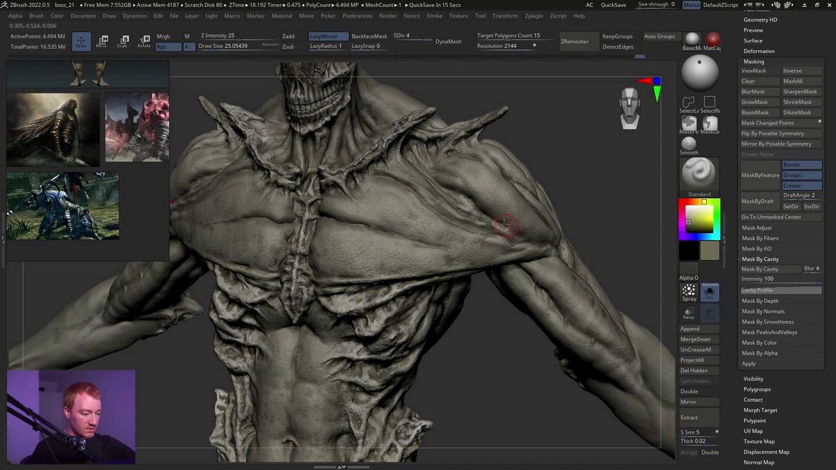 [国语]Zbrush2022创建一个完整角色