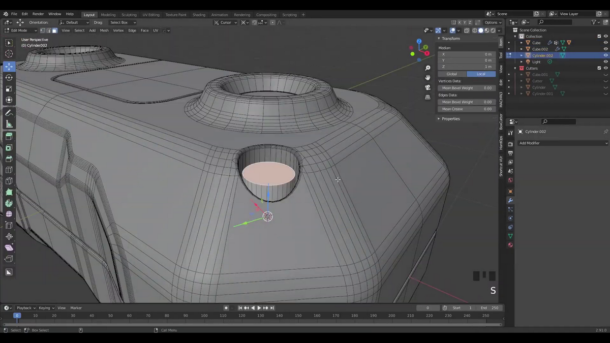 [中字-artstation系列]blender科幻遥控器教程