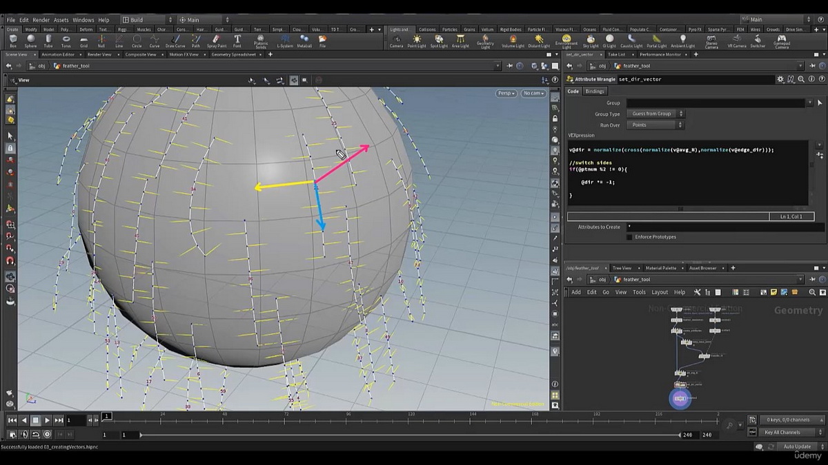 [国语]Houdini18.5_TD内部工具构建-羽毛