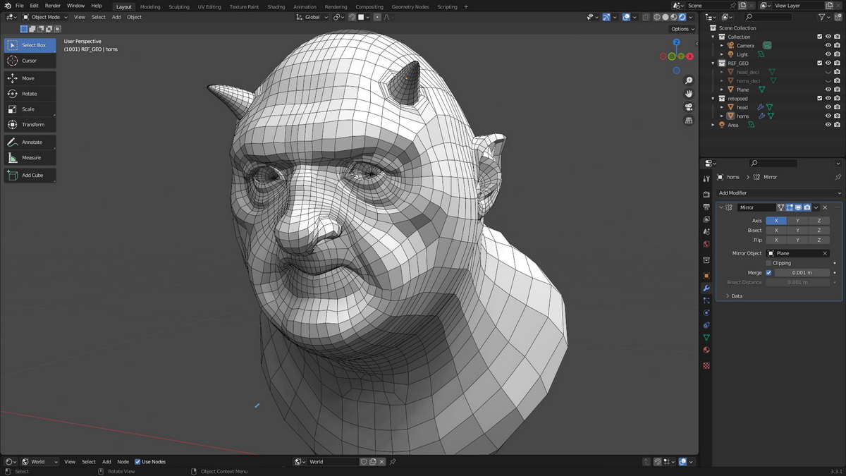 [国语-flipped_normals系列]zbrush2022+blender3.3写实人物肖像大师班