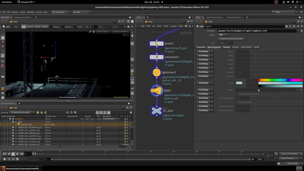 [国语-Rebelway系列]在HOUDINI18.5中使用 SOLARIS