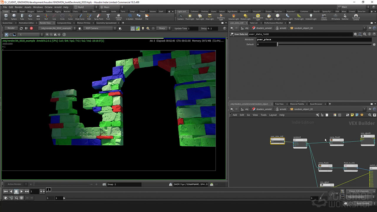 [国语-WOJTEK PIWOWARCZYK经典]HOUDINI18.5和ARNOLD的程序着色技术