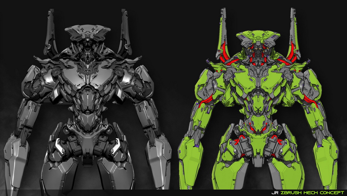 [Artstation学院-J.Roscinas系列-国语]zbrush2020机甲概念设计