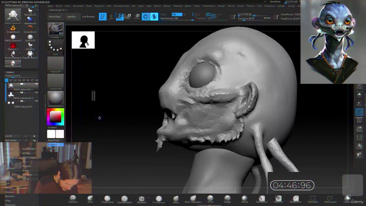 [国语-Milivoj Popovic系列]zbrush2021高级雕刻