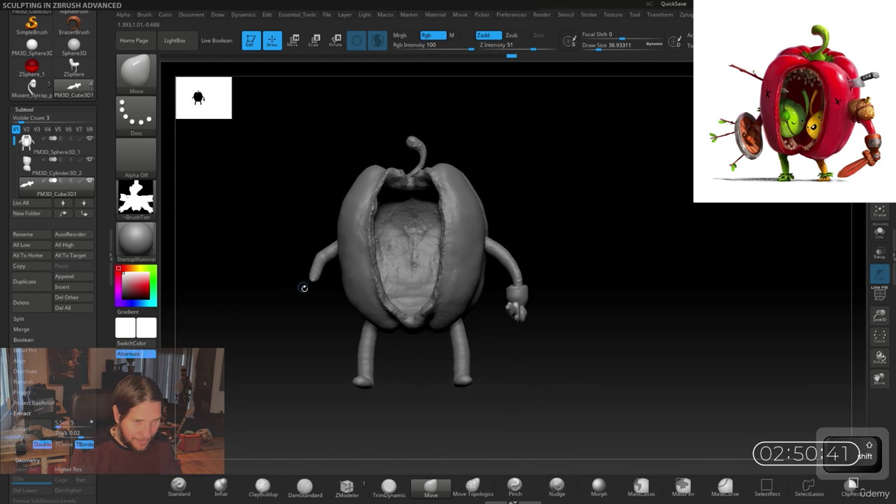 [国语-Milivoj Popovic系列]zbrush2021高级雕刻