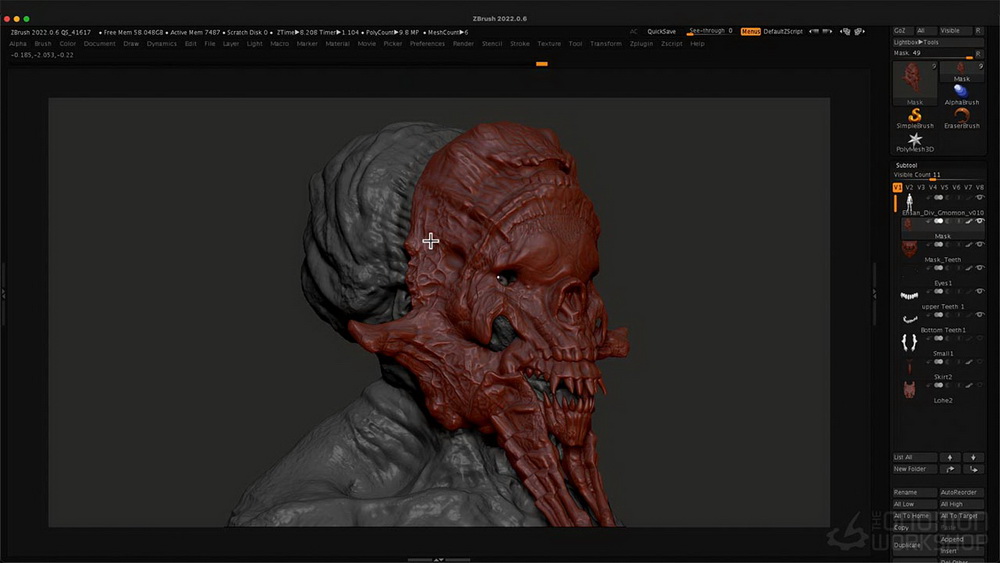 [gnomon学院-EHSAN BIGLOO系列][国语]zbrush2022电影专业角色设计