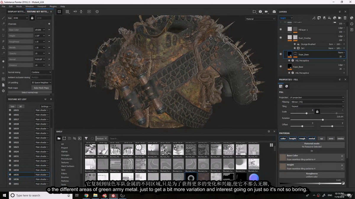 [Nicholas Hodgson系列-国语]substance角色纹理技术2019