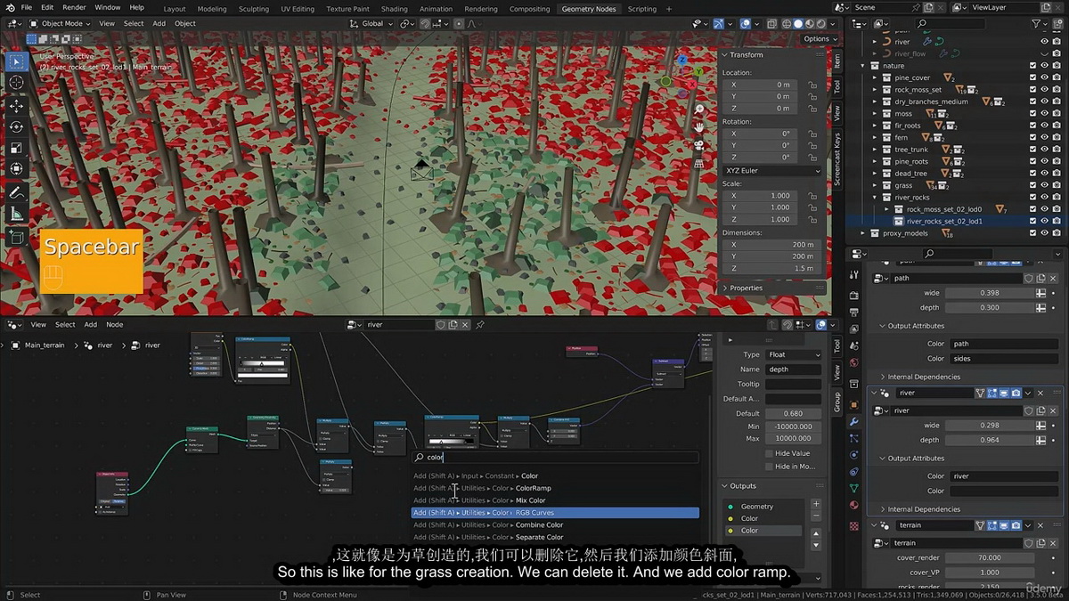 [Rob_Tuytel系列-国语]Blender3.5冷杉和松树森林