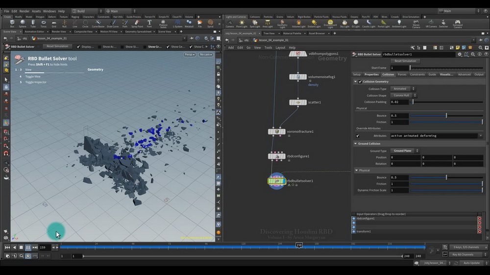 [cgcircuit学院-A.Margaryan-国语]探索Houdini RBD刚体[全四卷]2024