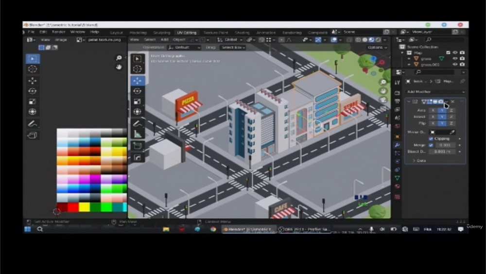 [udemy学院-CGmano-国语]blender3.2低模城市