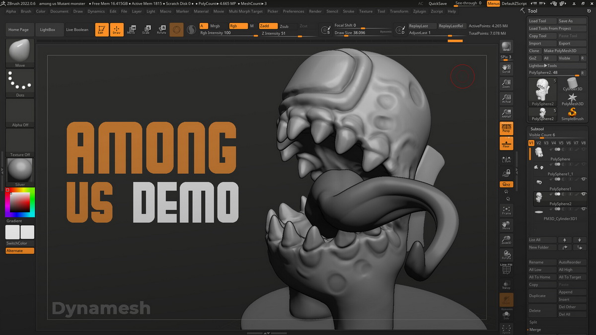 [Artstation学院-Pierre国语]ZBrush2022快速入门