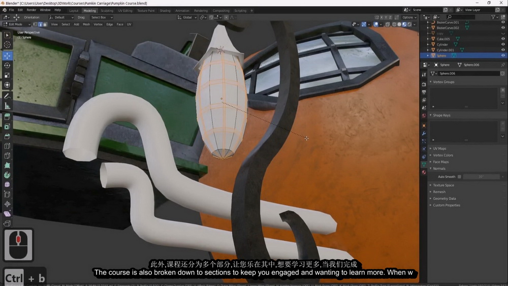 [3D Tudor学院-国语]Blender2.9风格化万圣节场景