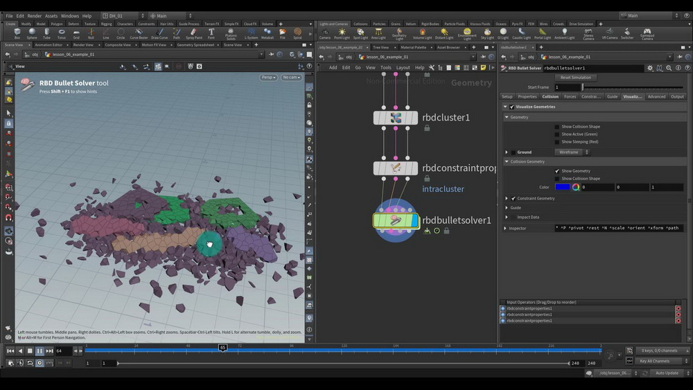 [cgcircuit学院-A.Margaryan-国语]探索Houdini RBD刚体[全四卷]2024