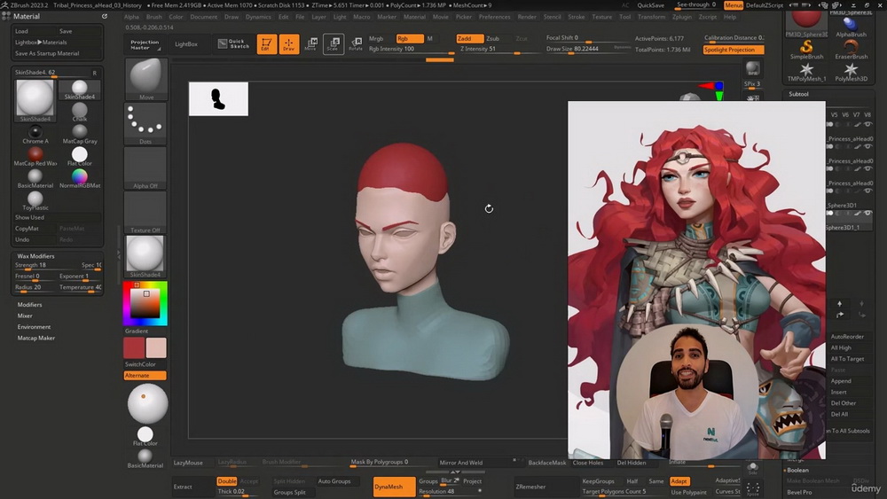 [udemy学院-国语]Zbrush2023初学者完整指南[全集50课时]