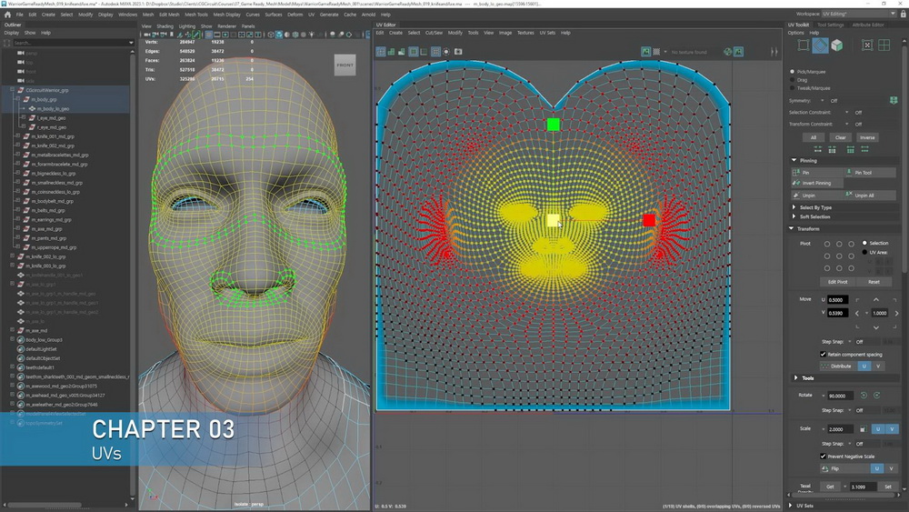 [cgcircuit学院-T.Sackmann系列-国语]Zbrush+Maya+Substance实时角色优化-从电影到游戏2023