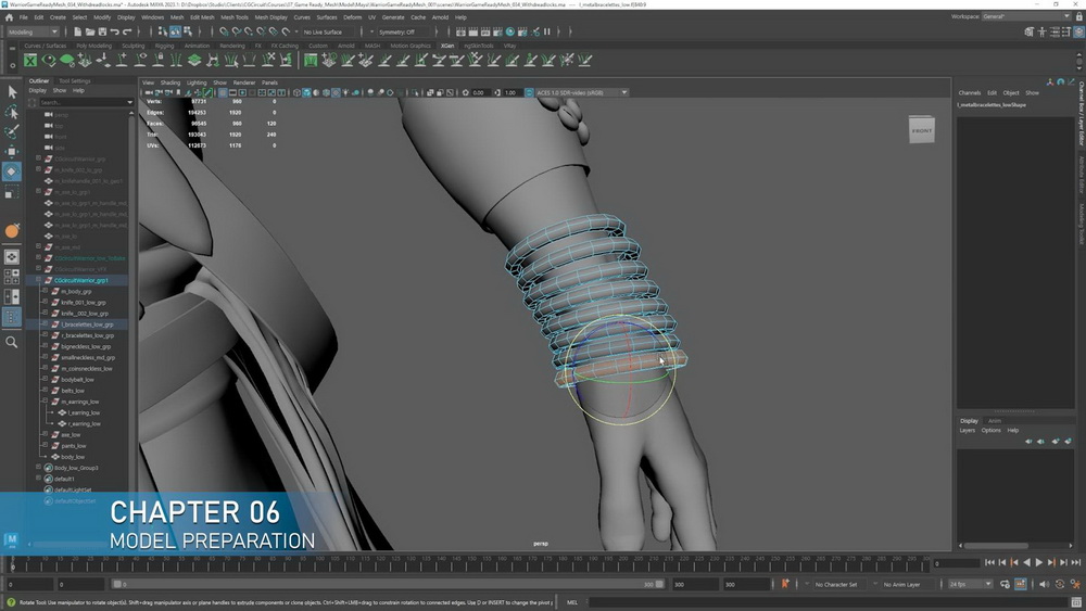 [cgcircuit学院-T.Sackmann系列-国语]Zbrush+Maya+Substance实时角色优化-从电影到游戏2023