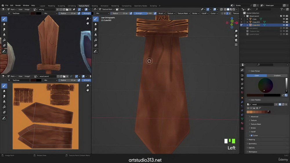 [Udemy学院-国语]Blender3.6游戏资产纹理绘制的新方法