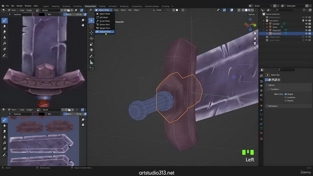 [Udemy学院-国语]Blender3.6游戏资产纹理绘制的新方法