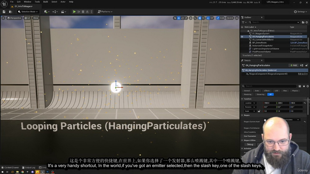 [Udemy学院-T.Harle-国语]Unreal5-Niagara特效完整课程