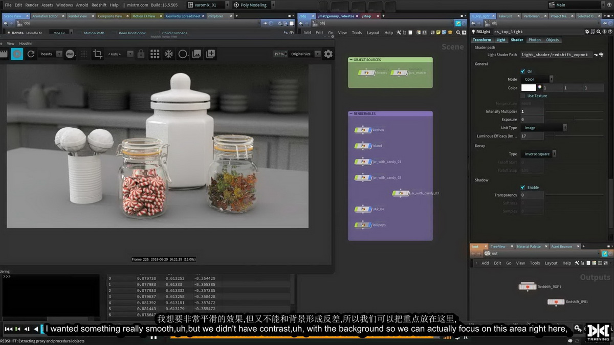 [MixTraining学院-国语]houdini使用Redshift进行着色2020