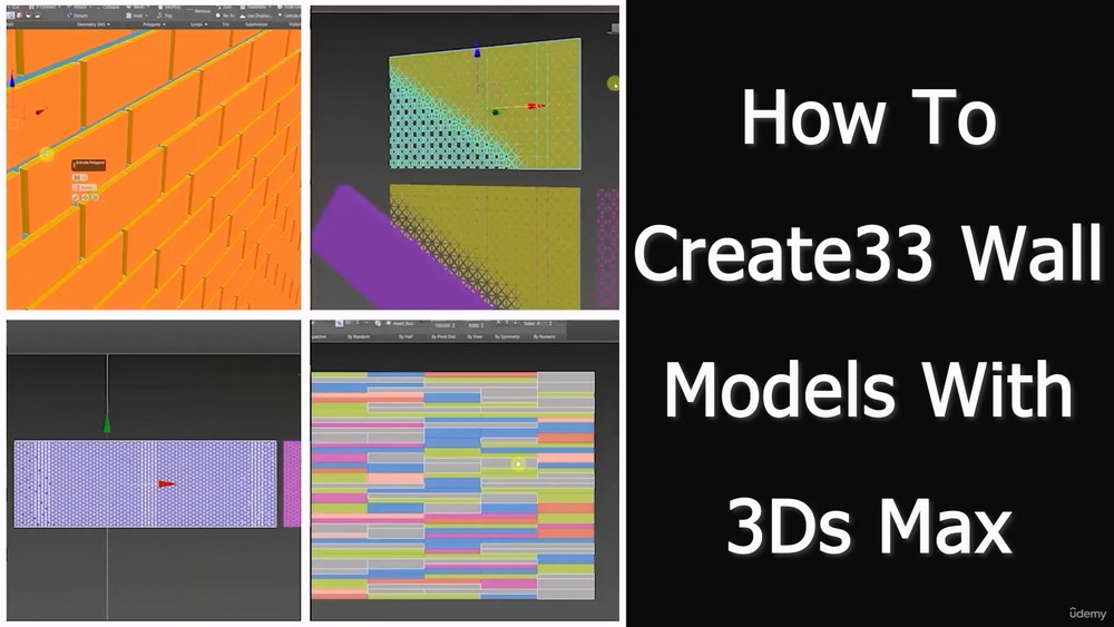 [udemy学院-J.Nuchamit]3dsmax实例教程：33种建筑表皮建模2023