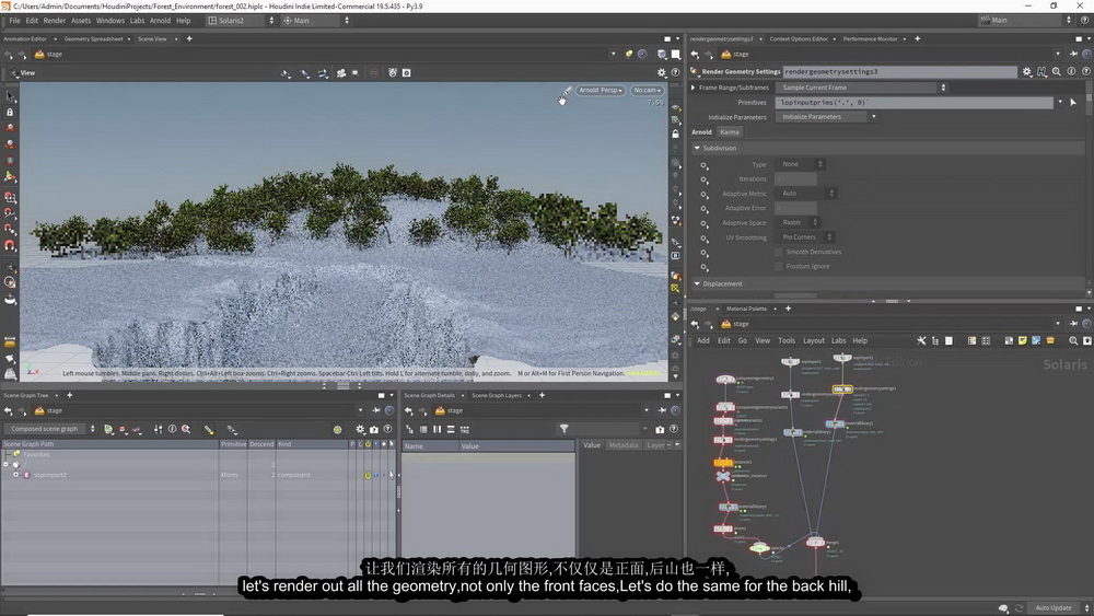 [gumroad学院-cgside国语]Houdini19.5+solaris+Arnold创建3D环境