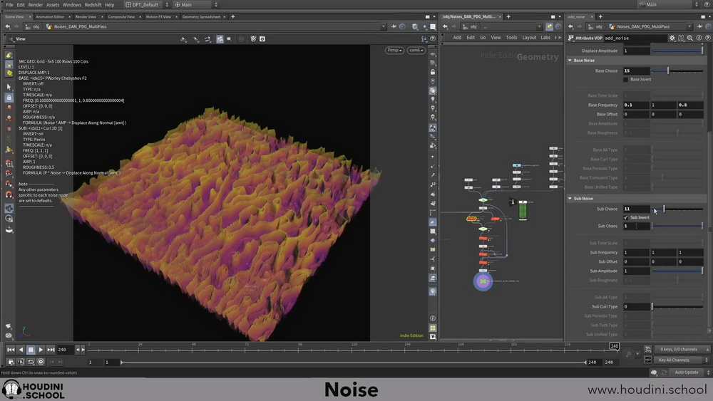 [houdini_school学院-国语]houdini19.0 noise噪波技术深入研究