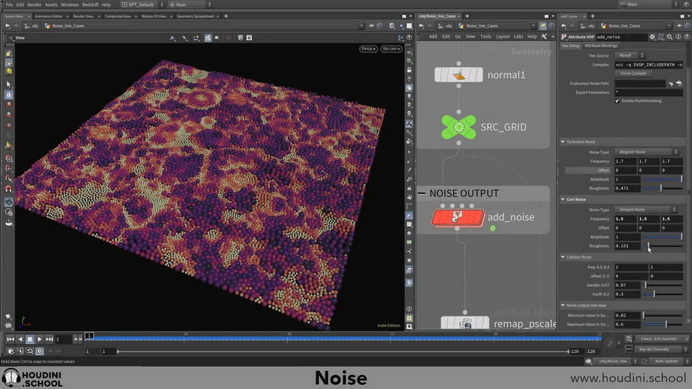 [houdini_school学院-国语]houdini19.0 noise噪波技术深入研究