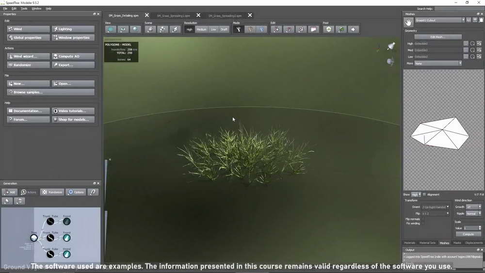 [artstation学院-M.Gerard-国语]UE+speedtree+3dsmax游戏中的植物基础2024