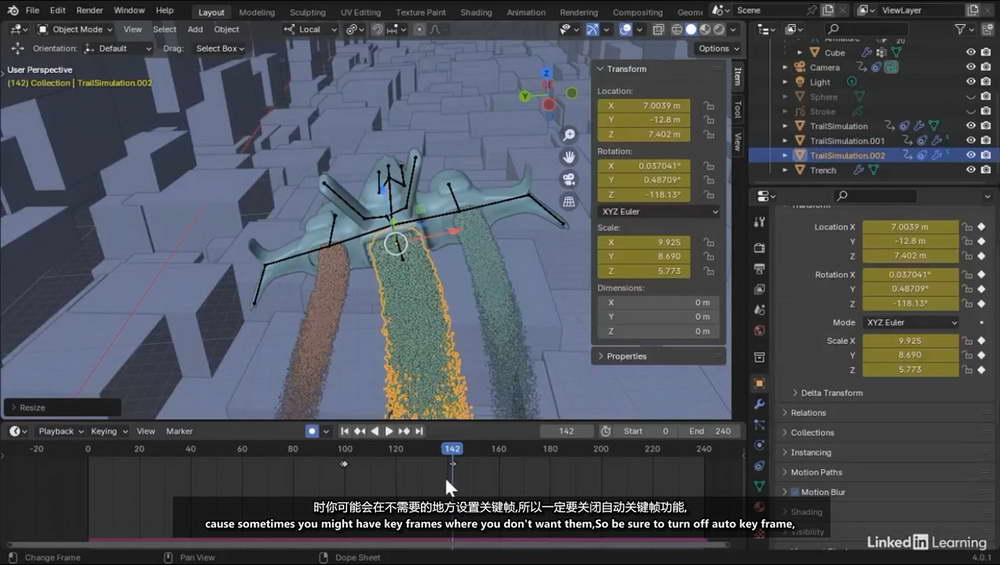 [LINKEDIN学院-D.Andrade-国语]blender4.0基础培训课程