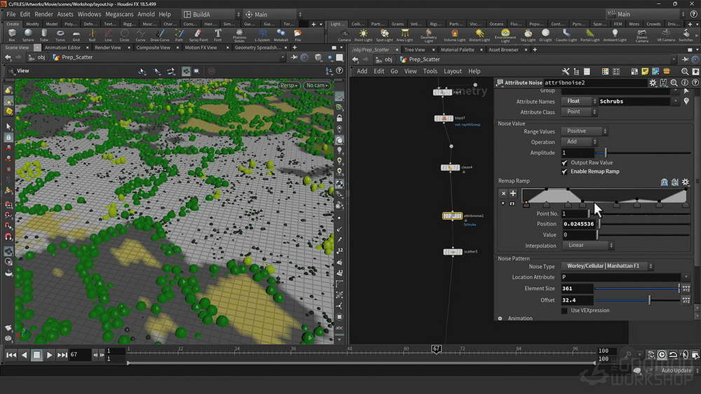 [gnomon学院-FREDERICK VALLEE系列-国语]houdini+nuke创建大型航拍镜头2024