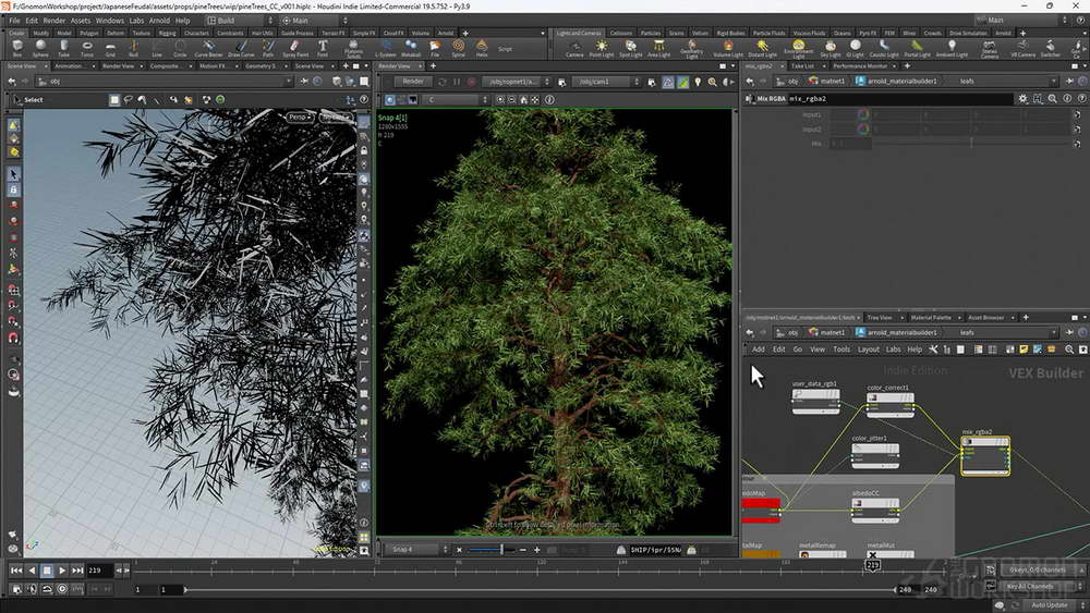 [gnomon学院-C.CARDOSO-国语]为数字产品创作环境艺术maya+houdini+speedtree+substance