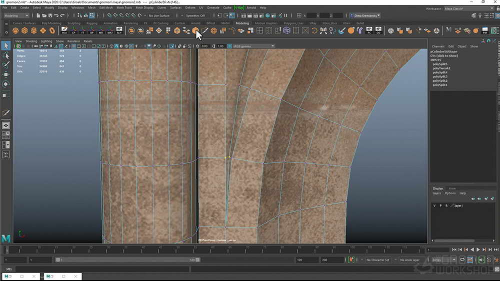 [gnomon学院-D.KREMIANSKY-国语]maya+substance+vray创建高保真英雄建筑