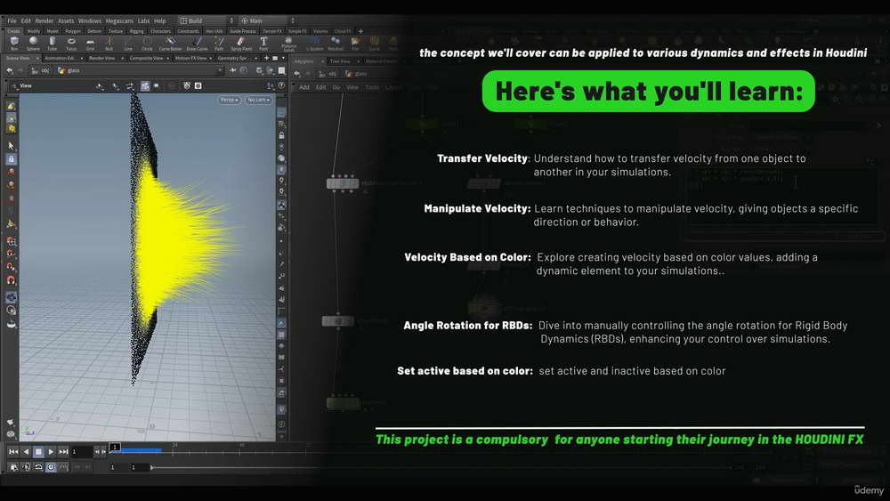 [udemy学院-A.tumyan-国语]Houdini Rbd分形玻璃实例课程