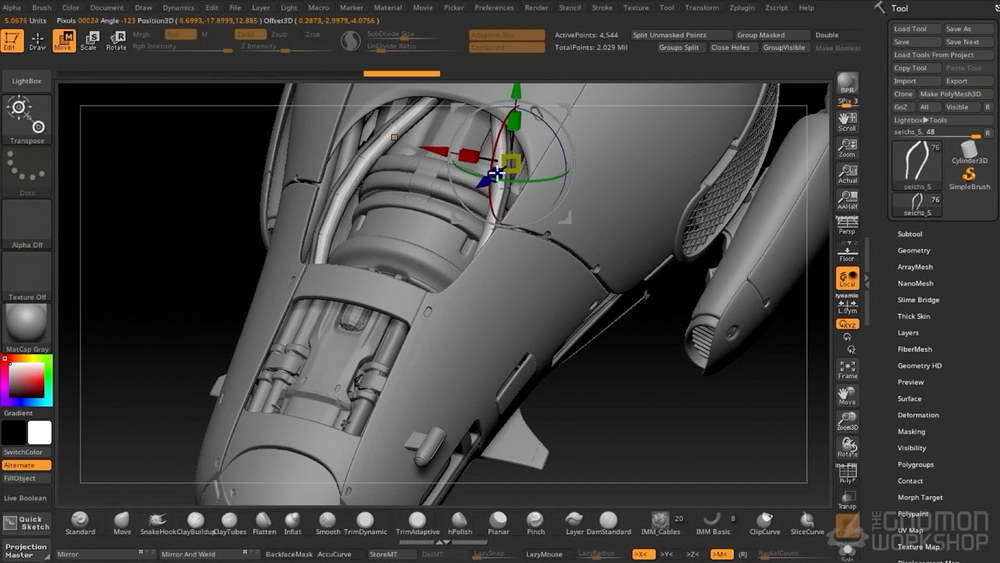 [gnomon学院-J.GLORIA-国语]zbrush+3dcoat为电影和游戏构思宇宙飞船2024