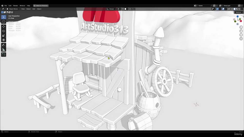 [Art Studio313学院-国语]Blender4微场景课程-建模篇