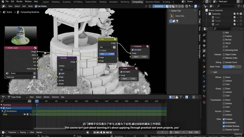 [3DTudor学院-国语]Blender4几何节点创建风格化环境