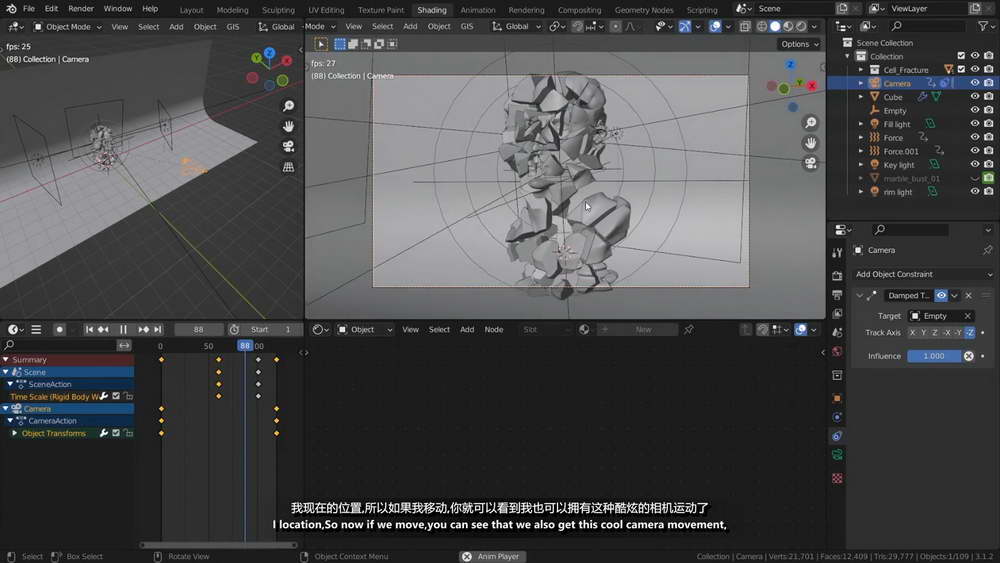 [skillshare学院-D.Jaasma系列-国语]在Blender3中创建令人瞠目结舌的动画和渲染