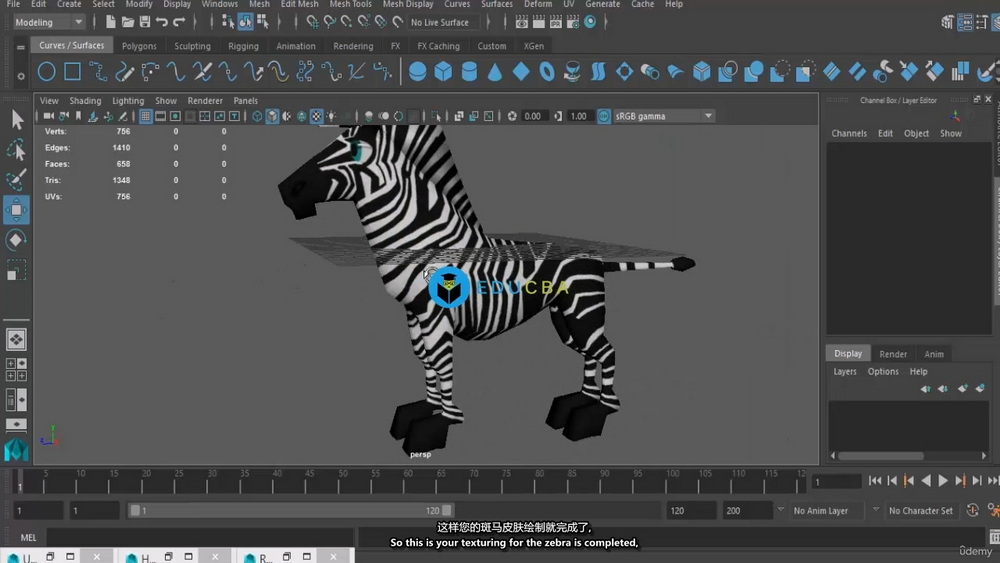 [EDUCBA Bridging the Gap学院-国语]Maya实例课程 – 精通 3D 动物和角色建模