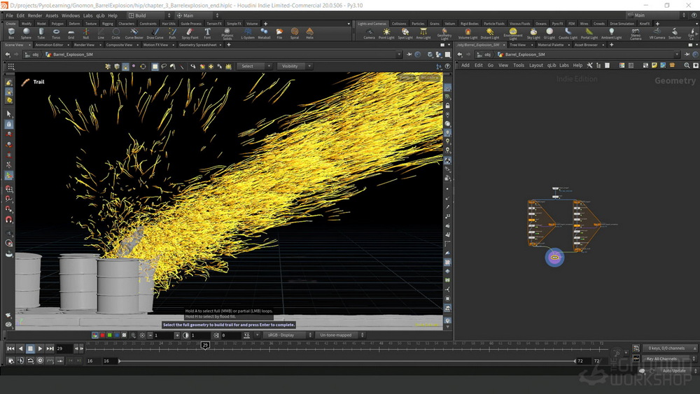 [gnomon学院-G.LAKSHMIGANDAN-国语]在HOUDINI20.0中使用AXIOM进行爆炸艺术指导