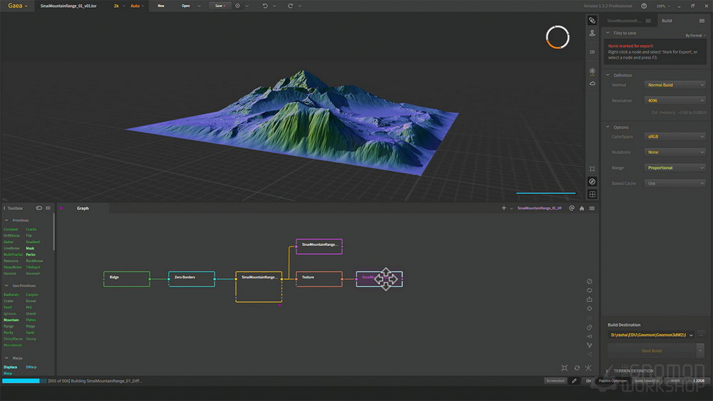 [gnomon学院-R.SHALABY-国语]使用GAEA和HOUDINI19.5构建自然环境