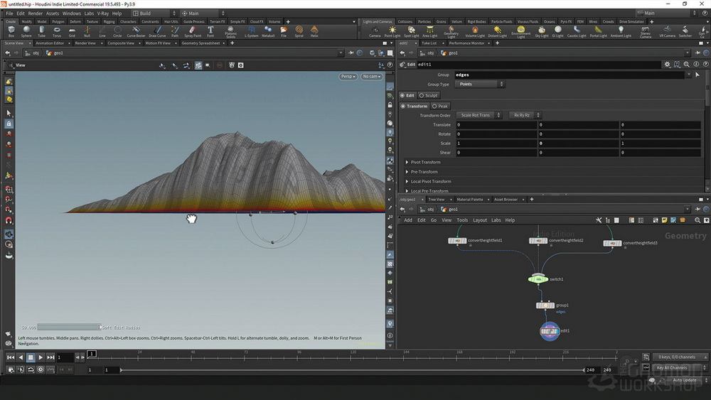 [gnomon学院-R.SHALABY-国语]使用GAEA和HOUDINI19.5构建自然环境