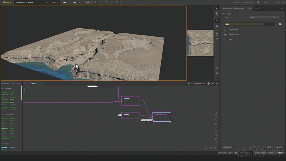 [gnomon学院-R.SHALABY-国语]使用GAEA和HOUDINI19.5构建自然环境