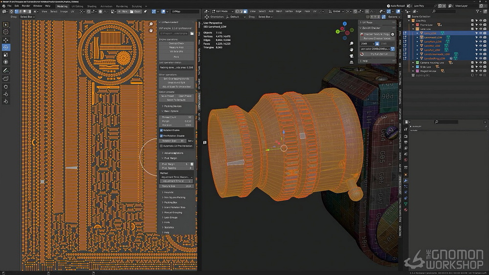 [gnomon学院-T.BUTTERS-国语]blender+zbrush+substance为游戏创造英雄武器