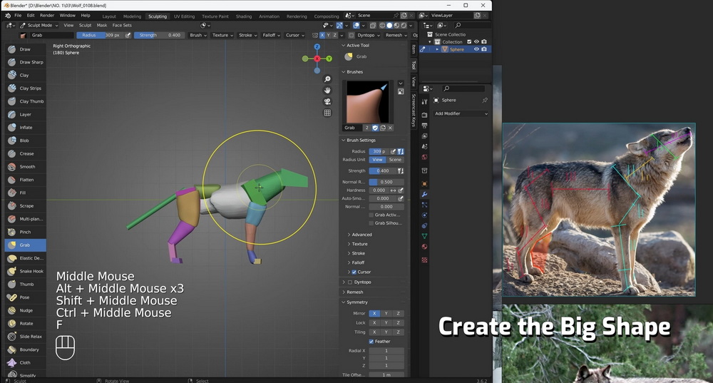 [vfxgrace学院-国语]blender3.6生物创作教程[更新：全五卷]