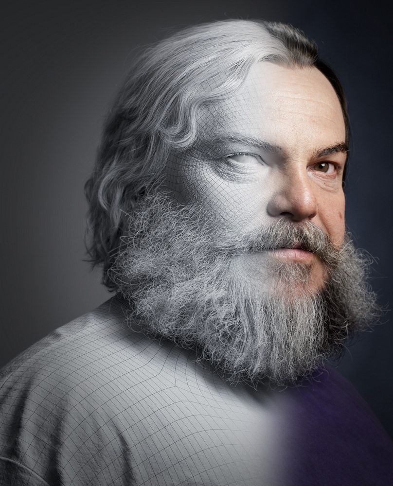 [名家系列-s.ibrahim-国语]zbrush+maya超写实肖像系列2024-JACK BLACK