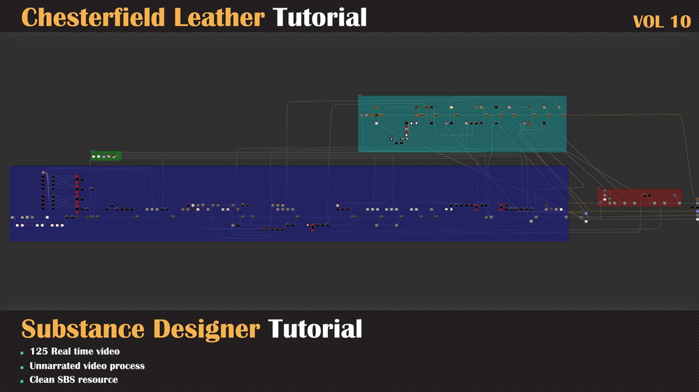 [名家系列-M.Kambari-无声]Substance Designer沙发皮革图案纹理