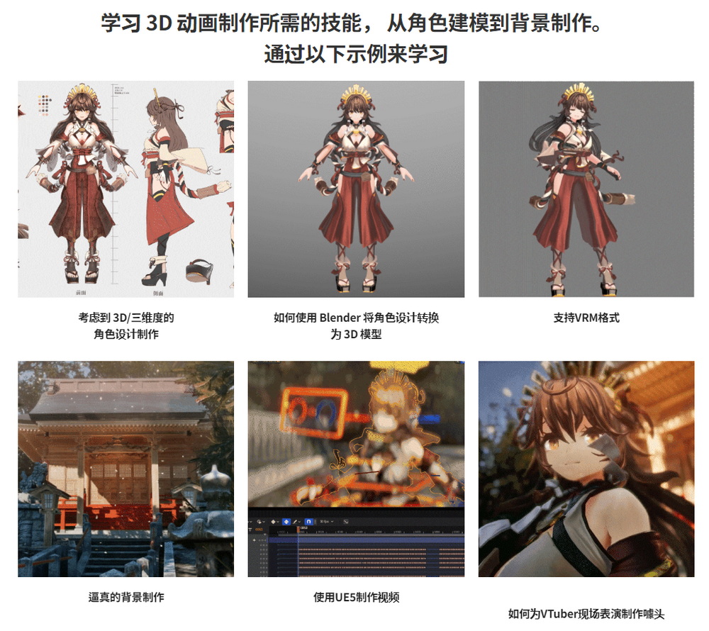 [colo学院-国语]Blender3.4+UE5表达具有3D角色和世界观的图像